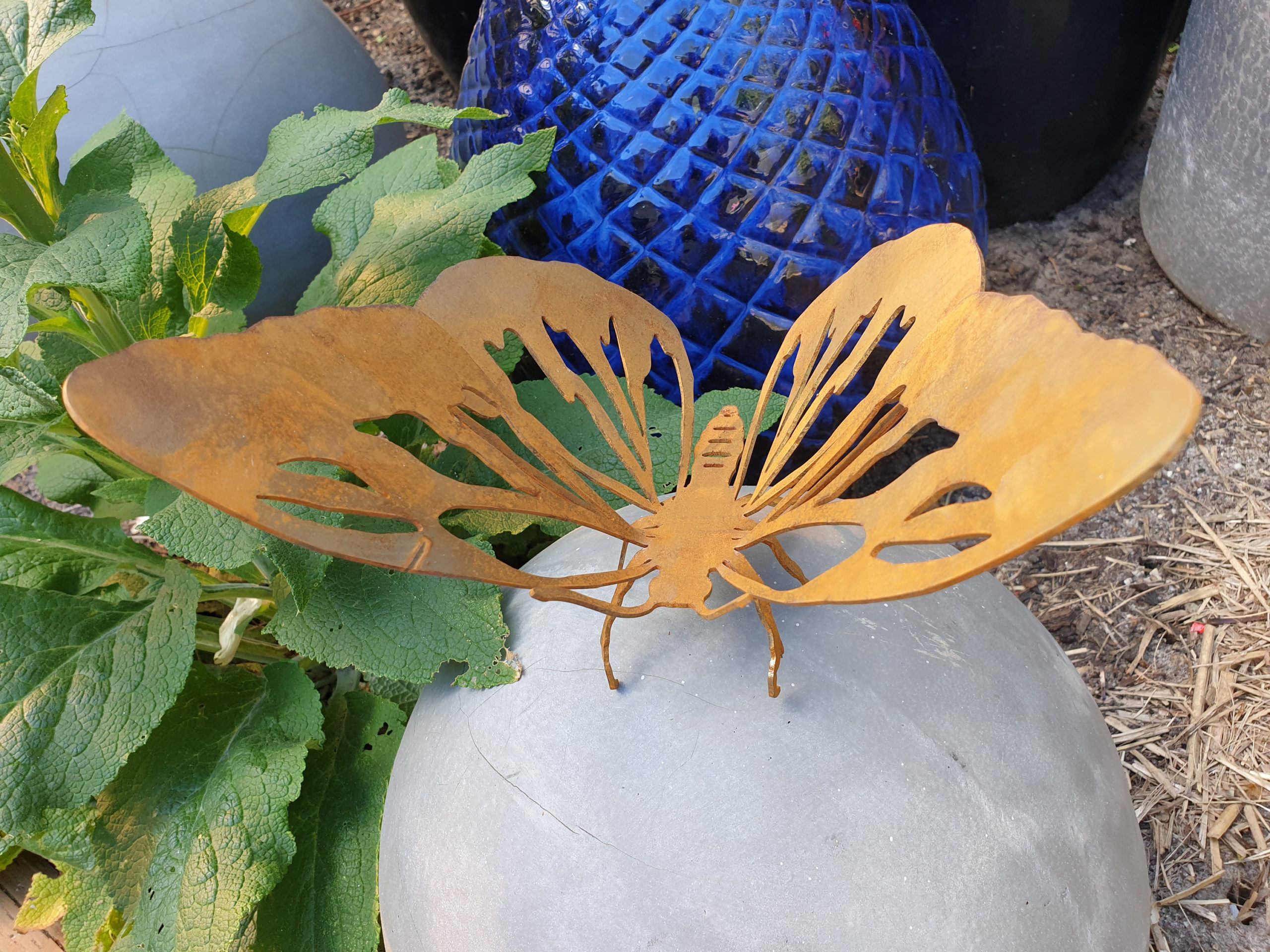 Butterfly 2 Australian Made Rusted Metal Garden Art Rusted Metal